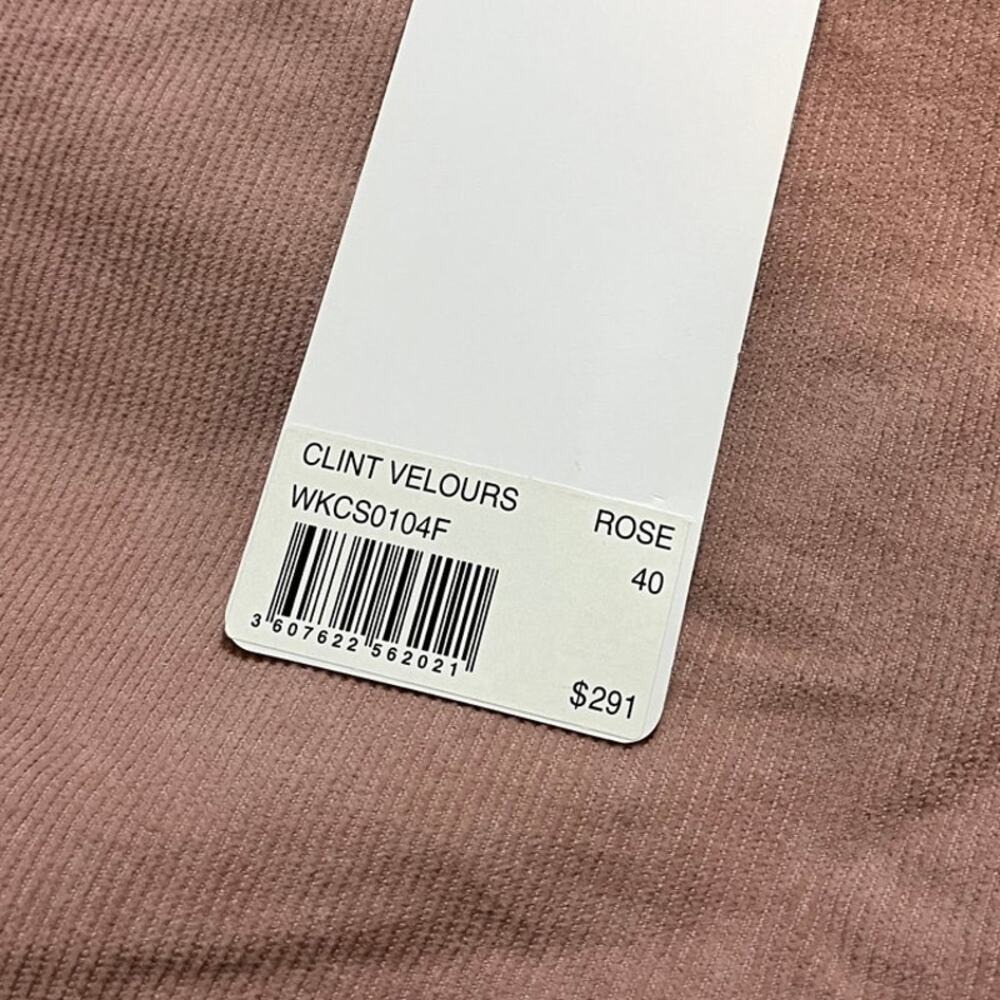Zadig & Voltaire‎ Clint Velours Rose Pink Trousers Pants Size 40 US Large NWT - Picture 3 of 11